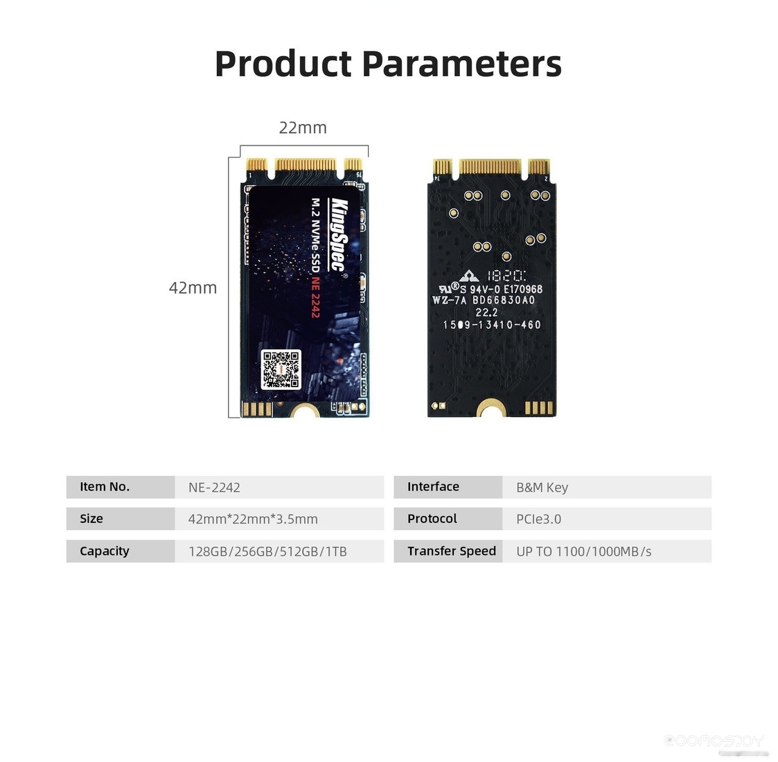 SSD KingSpec NE-256-2242 256GB, фото 7