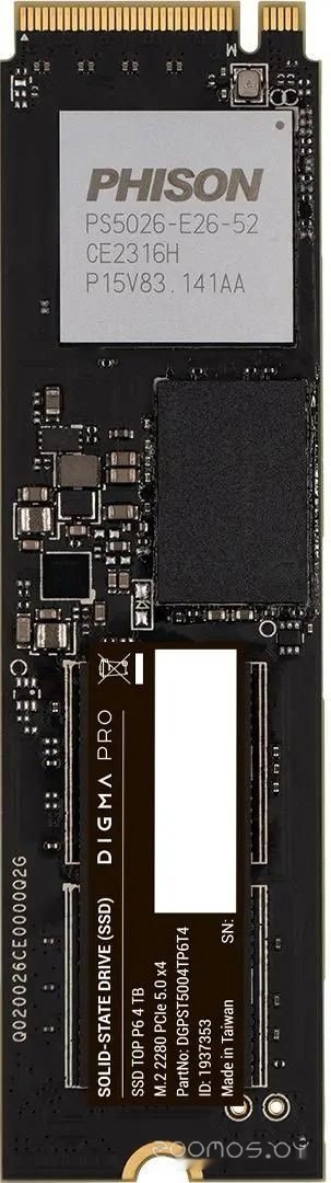 SSD DIGMA Pro Top P6 4TB DGPST5004TP6T4, фото 3