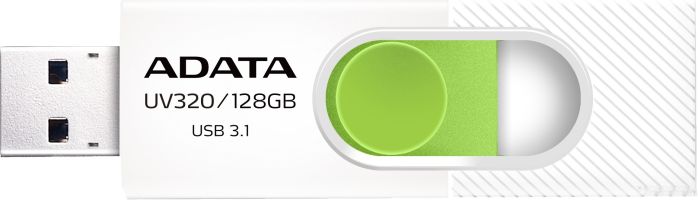 USB Flash A-Data UV320 128GB (белый/зеленый)