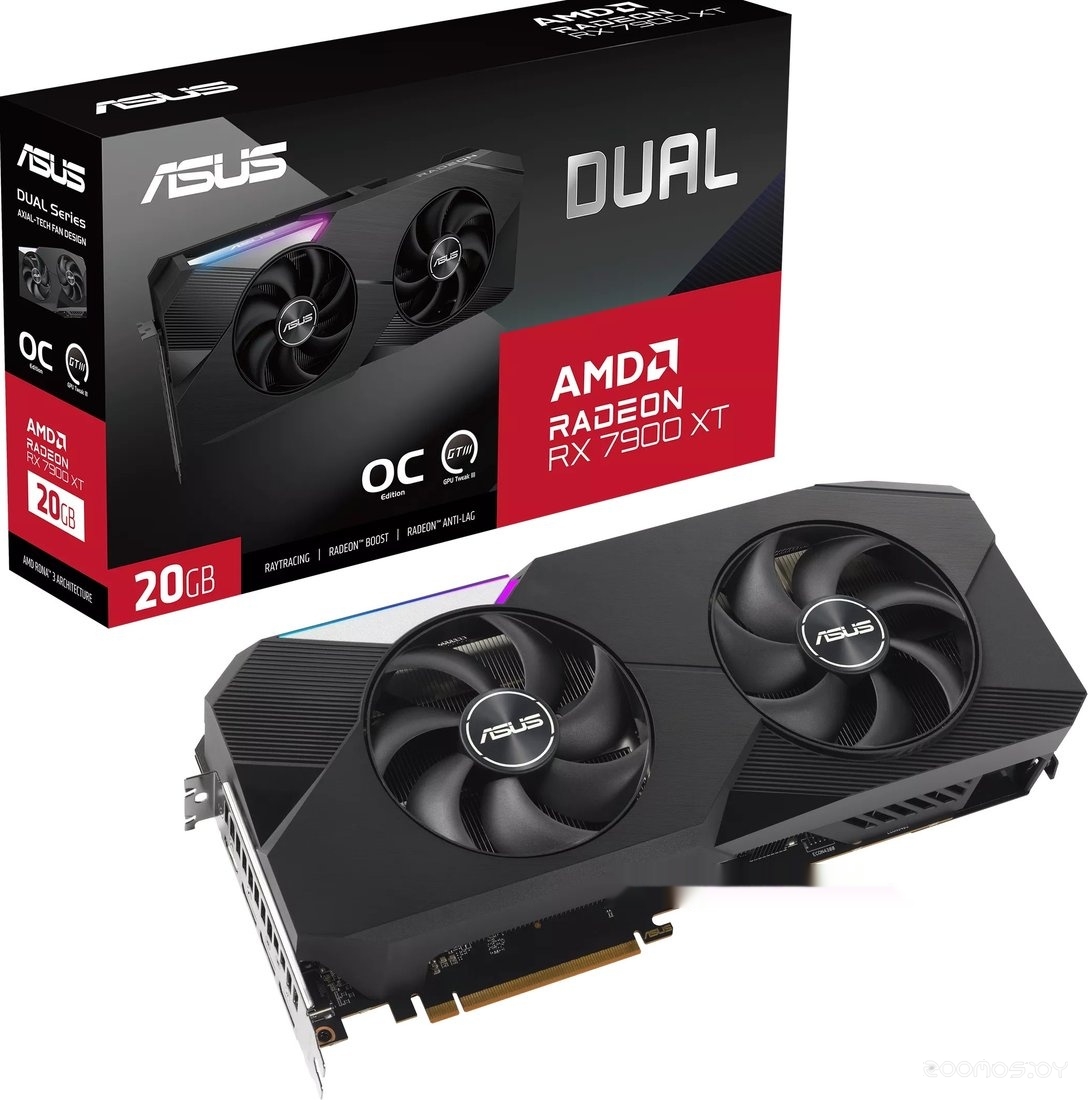 Видеокарта Asus Radeon RX 7900 XT OC Edition 20GB GDDR6 DUAL-RX7900XT-O20G, фото 2