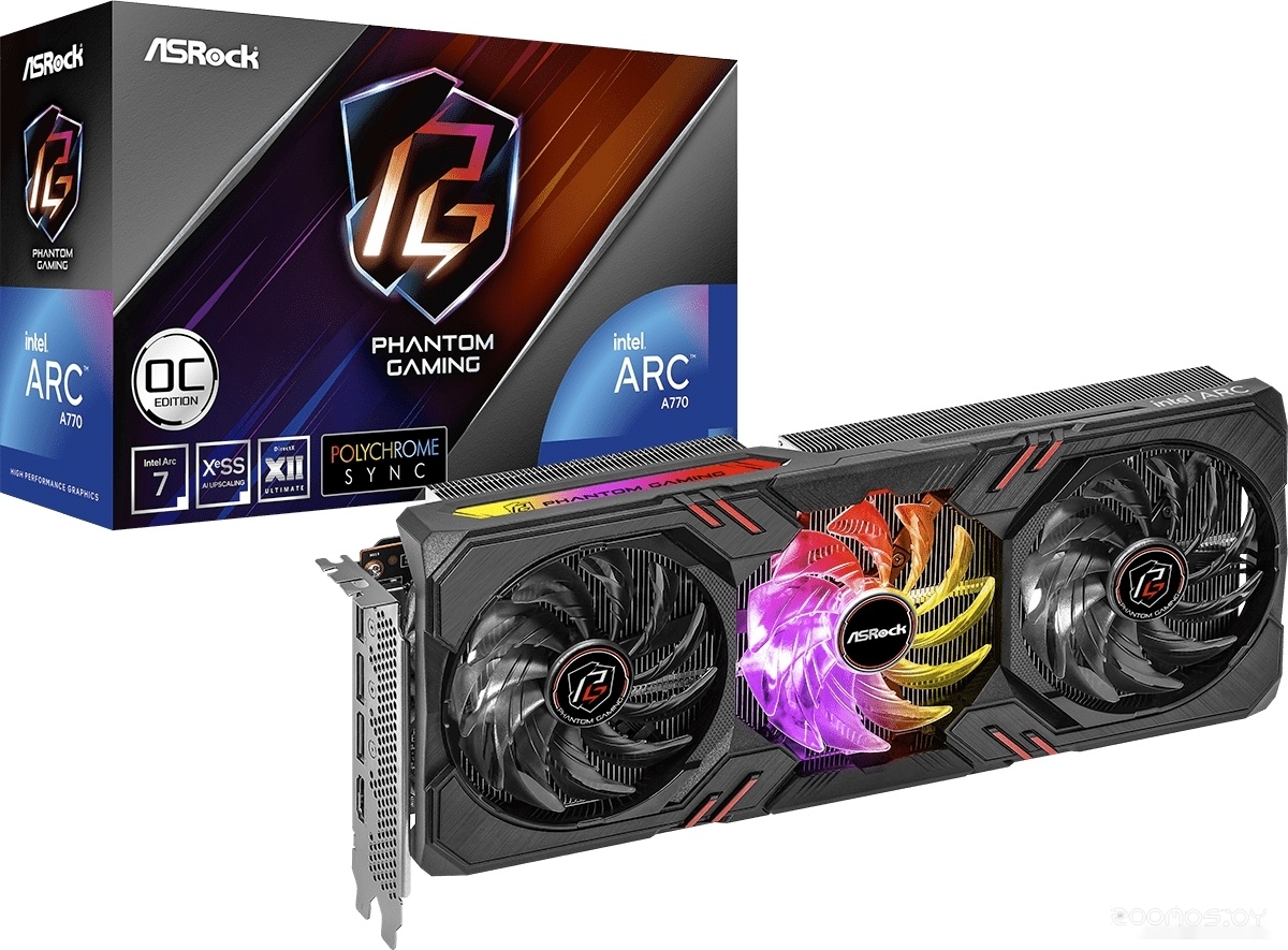 Видеокарта ASROCK Intel Arc A770 Phantom Gaming 16GB OC A770 PG 16GO, фото 2