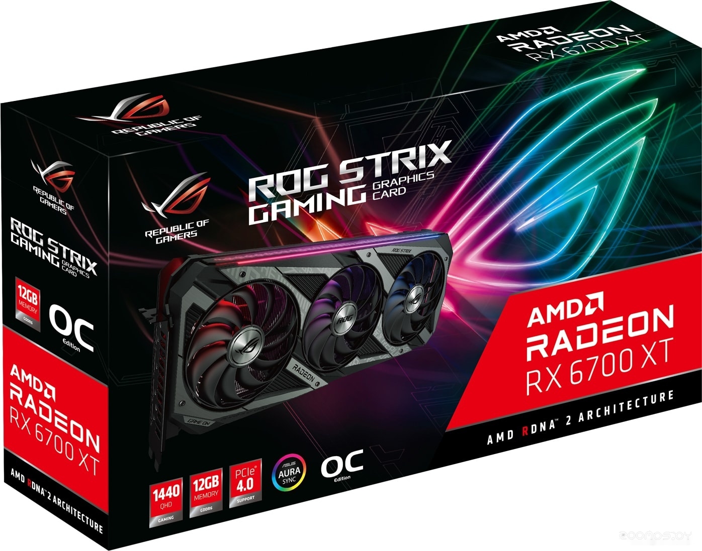 Видеокарта Asus ROG Strix Radeon RX 6700 XT OC Edition 12GB GDDR6, фото 13