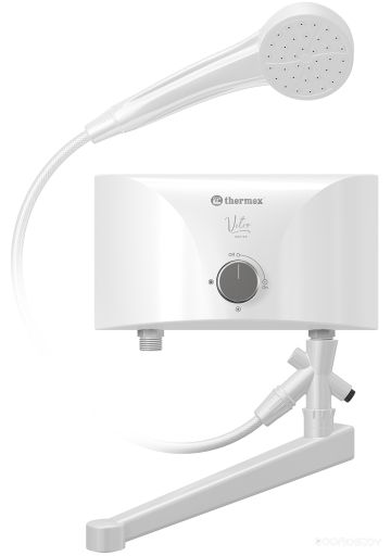Проточный электрический водонагреватель кран+душ Thermex Vetro 5500 Combi