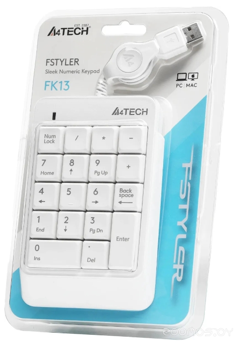 Цифровой блок A4Tech Fstyler FK13 (белый), фото 9
