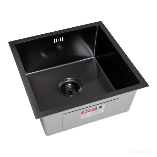 Кухонная мойка ARFEKA ECO AR 450*450 BLACK PVD NANO DECOR MILLET GRAINS
