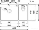 Кухонная мойка Franke Box Center BWX 220-54-27 TL 127.0538.259
