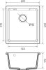 Кухонная мойка GranFest QUARZ GF-UR-4540 (черный)