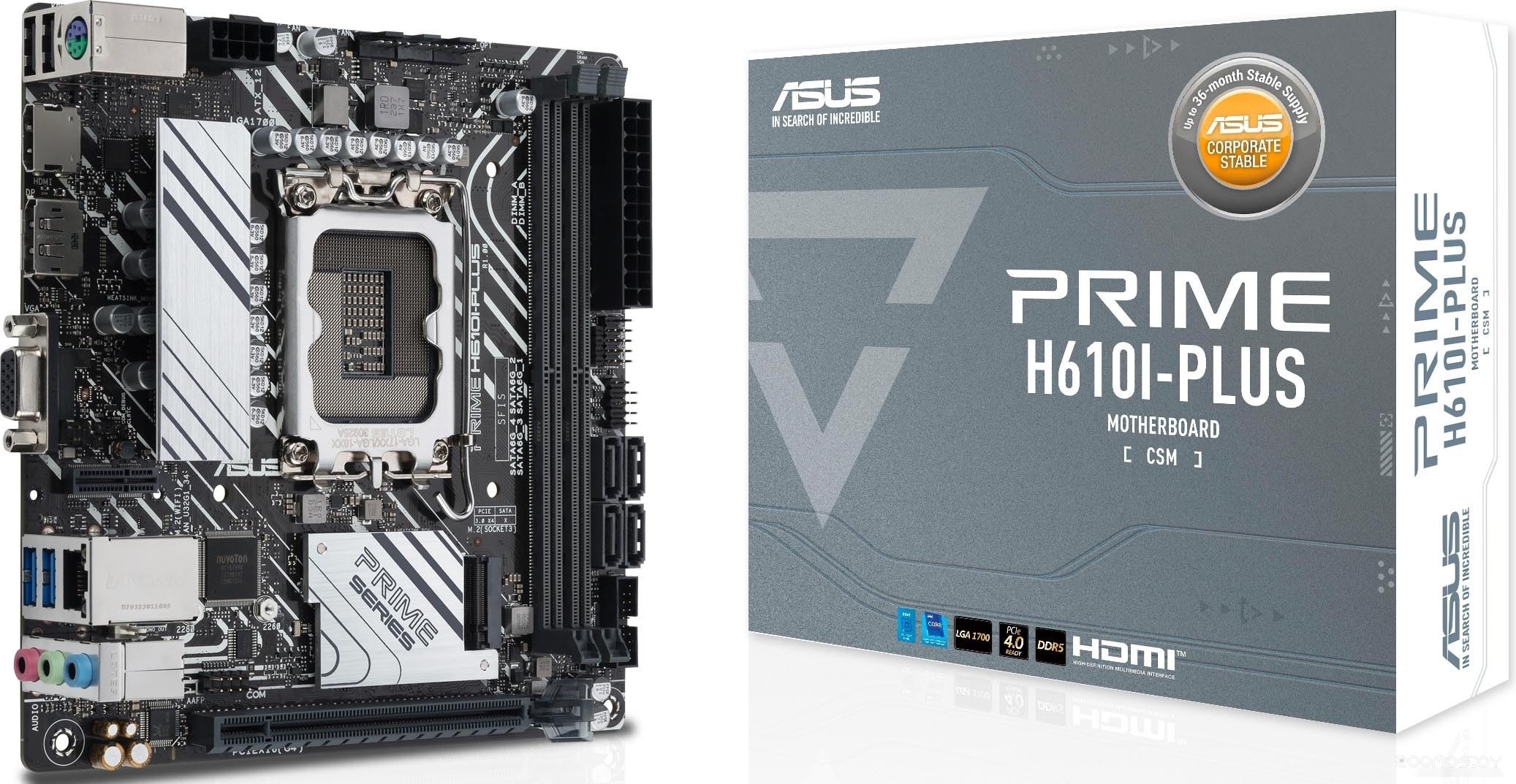 Материнская плата Asus Prime H610I-PLUS-CSM, фото 6