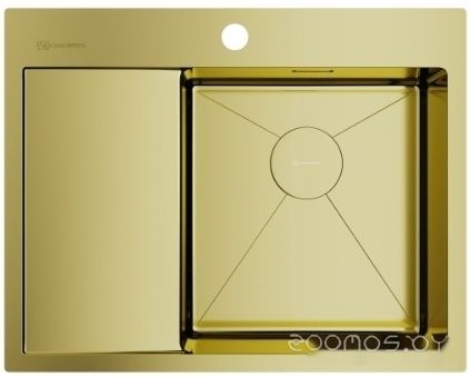 Кухонная мойка Omoikiri Akisame 65-LG-R 4973084 (светлое золото), фото 1