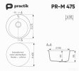 Кухонная мойка Practik PR-M 475-003 (светло-серый)