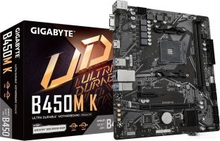 Материнская плата Gigabyte B450M K (rev. 2.0)