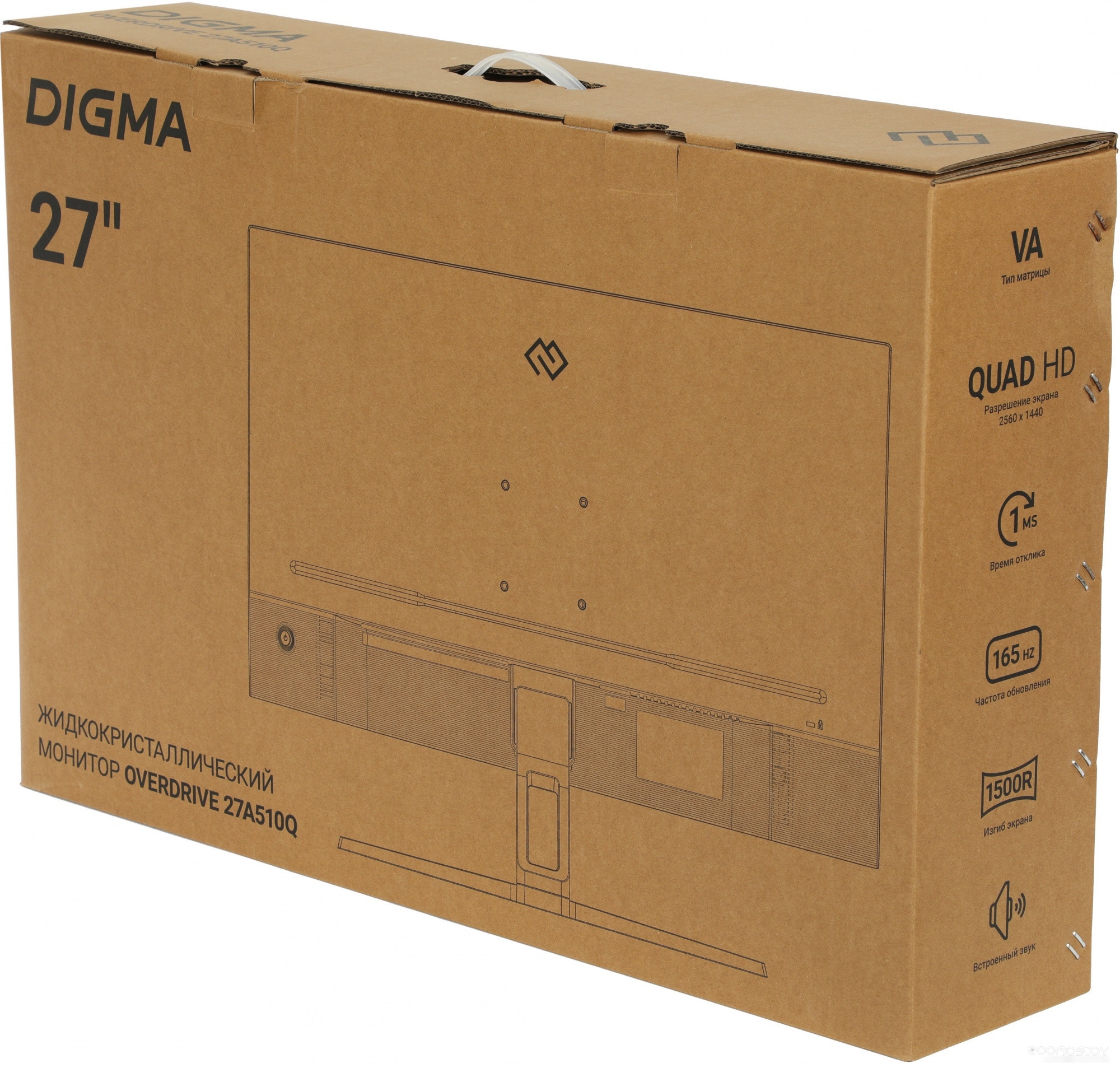 Игровой монитор DIGMA Overdrive 27A510Q, фото 3
