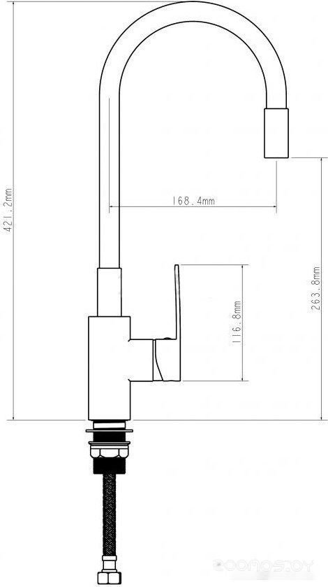 Смеситель Econoce EC0274WT, фото 2