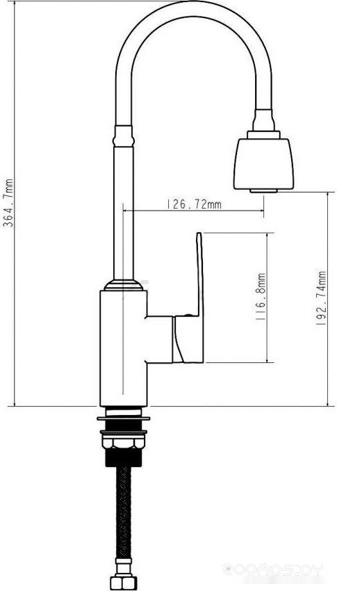 Смеситель Econoce EC0275BL, фото 2