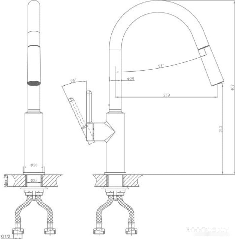 Смеситель A-Five A5-0525, фото 2