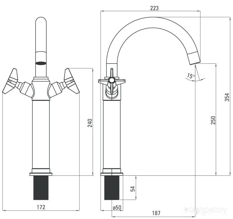 Смеситель Deante Temisto BQT M25D, фото 5