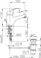 Смеситель Armatura Ekokran 5512-824-00