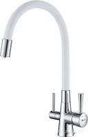 Смеситель Lemark Comfort LM3075C (хром/белый)