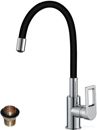 Смеситель Rossinka Silvermix Z35-35U (черный/хром)
