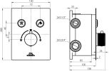 Смеситель Rubineta Thermo-2F