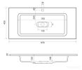 Умывальник Madera Modul 100