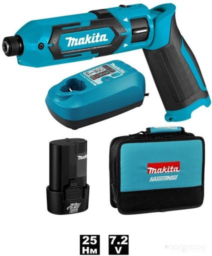 Электроотвертка Makita TD022DSE (с 1-м АКБ, кейс)