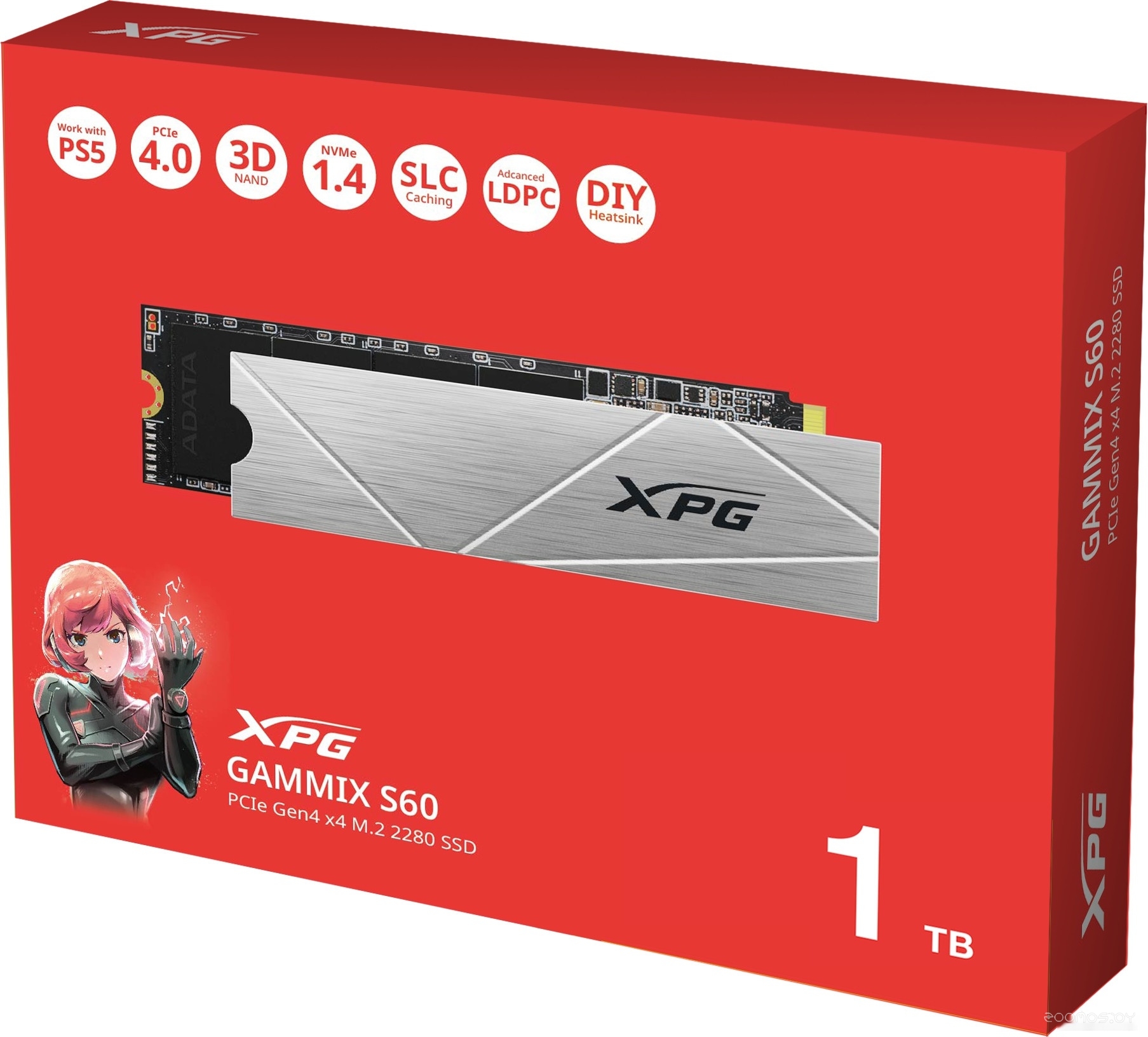 SSD A-Data XPG Gammix S60 Blade 1TB AGAMMIXS60-1T-CS, фото 3