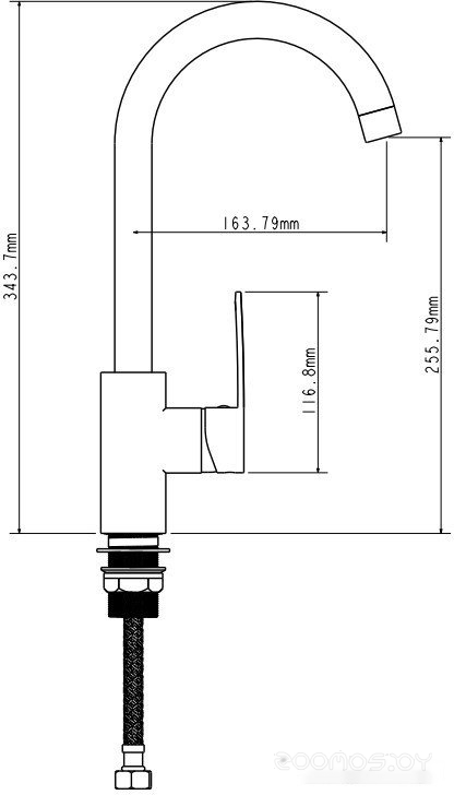 Смеситель Ekko E41151-8, фото 2