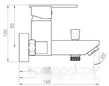 Смеситель Inan Kuvars M1201K, фото 3