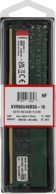 Оперативная память Kingston ValueRam 16ГБ DDR5 5600 МГц KVR56U46BS8-16, фото 3