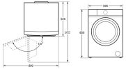 Стирально-сушильная машина Maunfeld MFWD1295WH05
