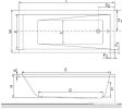 Ванна Excellent Wave 180x80 (с ножками)