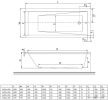 Ванна Excellent Wave slim 180x80 (с ножками)