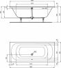 Ванна Ideal Standard Hot Line 180x80 K275001