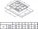 Варочная панель Weissgauff HGG 641 BGV Nano Glass