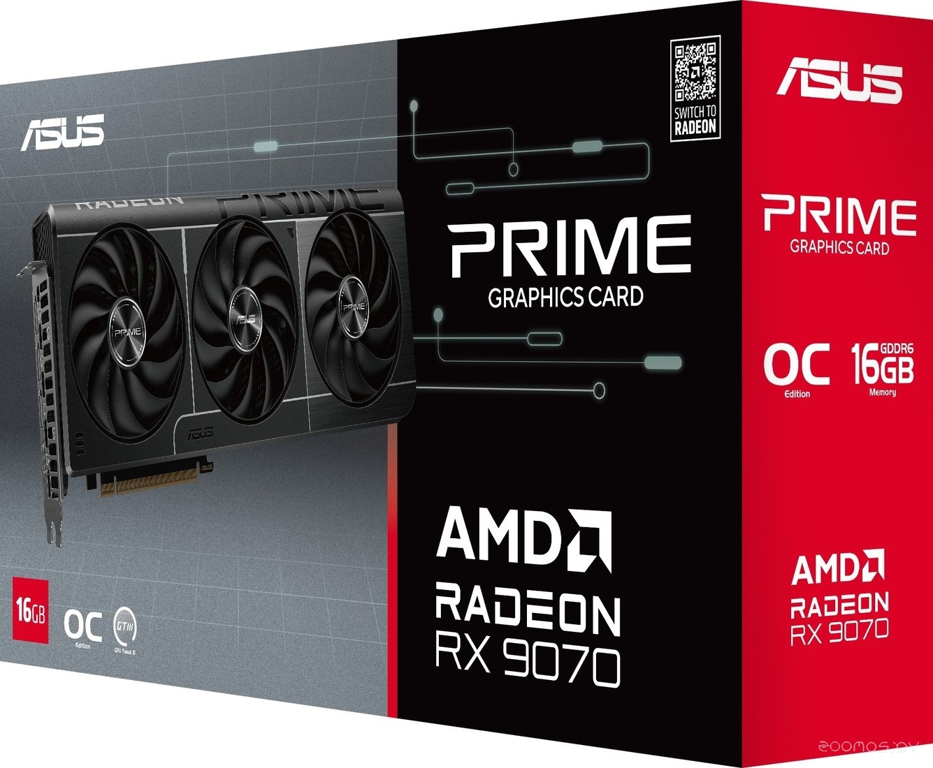 Видеокарта Asus Prime Radeon RX 9070 OC Edition 16GB GDDR6 PRIME-RX9070-O16G, фото 3