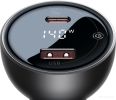 Автомобильное зарядное Baseus Digital Display PD3.1 Dual Fast Charger U+С 140W Set CGZX070001