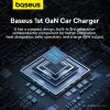 Автомобильное зарядное Baseus Golden Contactor Pro GaN Fast Charging Car Charger U+2C 65W C00035202841-00 (серый)