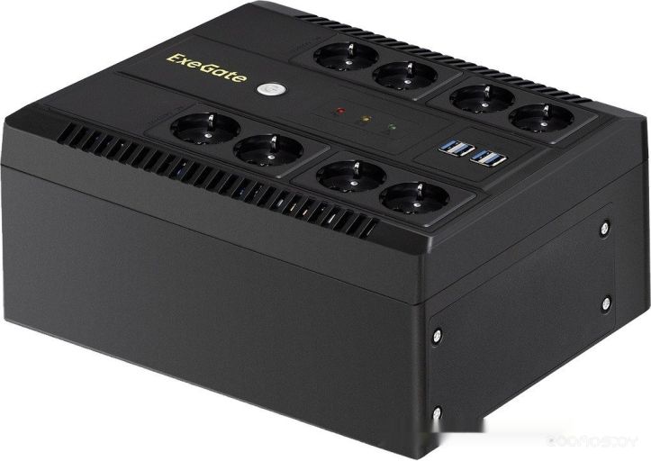 Источник бесперебойного питания Exegate Neo NNB-1000.LED.AVR.8SH.CH EX293855RUS