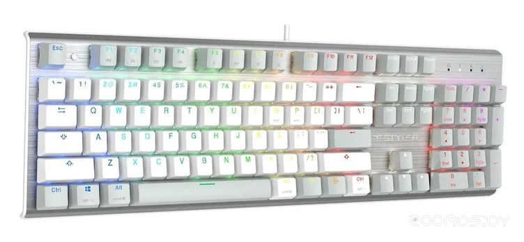 Клавиатура A4Tech Fstyler FS100 Neon (серебристый/серый), фото 12