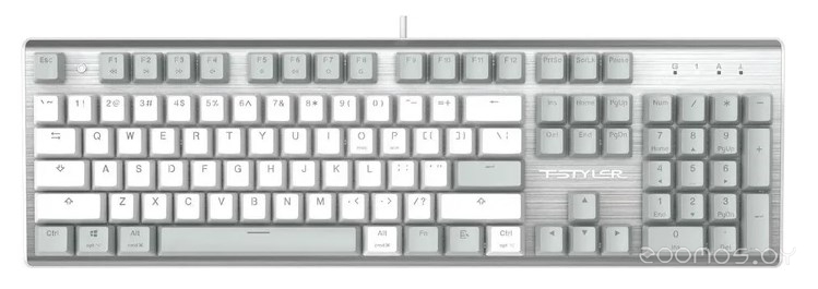 Клавиатура A4Tech Fstyler FS100 Neon (серебристый/серый), фото 2