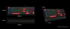 Клавиатура A4Tech Bloody S515R (черный, Bloody BLMS Red)