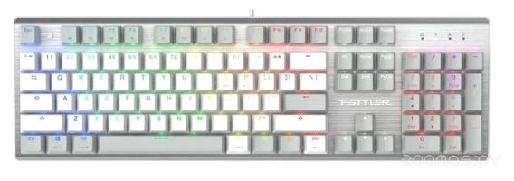 Клавиатура A4Tech Fstyler FS100 Neon (серебристый/серый)