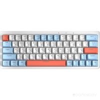 Клавиатура Cyberlynx ZA63 Pro White Blue Orange (TNT Yellow)