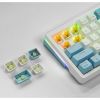 Клавиатура Cyberlynx ZA63 Pro White Blue Orange (TNT Yellow)