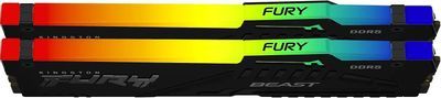 Оперативная память Kingston FURY Beast RGB 2x32ГБ DDR5 5600 МГц KF556C40BBAK2-64