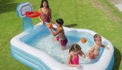 Надувной бассейн INTEX Shootin Hoops 57183 (257х188х130)