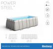 Бассейн Bestway Rectangular Power Steel Frame 56457/56244