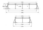 Каркасный бассейн INTEX Rectangular Frame Pool 28274 (450x220x84)