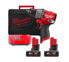 Ударная дрель-шуруповерт Milwaukee M12 FUEL M12FPD2-402X 4933479869 (с 2-мя АКБ 4 Ач, кейс)